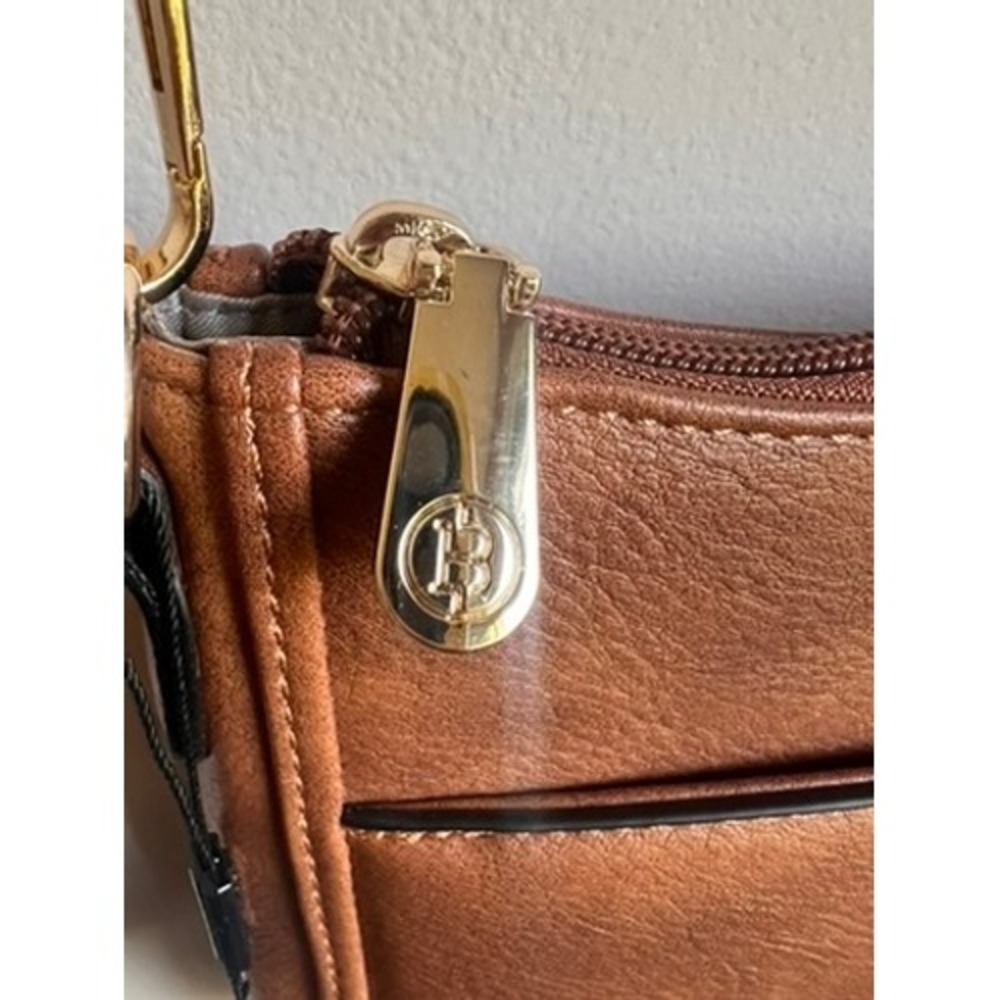 Bostanten Brown Vegan Leather Crossbody Bag Guitar Strap BSB10224 NEW - Picture 4 of 16